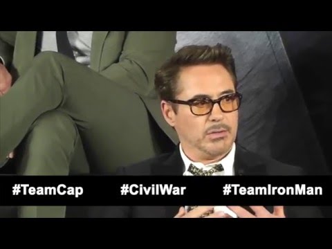 Press Conference: Chris Evans, Robert Downey Jr. | Captain America: Civil War