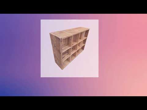 Scaffold Cube Storage compatible with ikea Kallax unit and other inserts