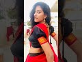 Red Saree Black Blouse Hot Girl Boobs Hit Girls Tits Sexy Dance Figure
