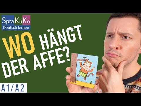 Deutsch lernen A1 / A2 - Übungsvideo zu lokalen Präpositionen mit Dativ | Sprakuko