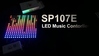 SP107E  APP Control Pixel LED Music Controller for WS2812B SK6812 UCS1903 with spectrum effect