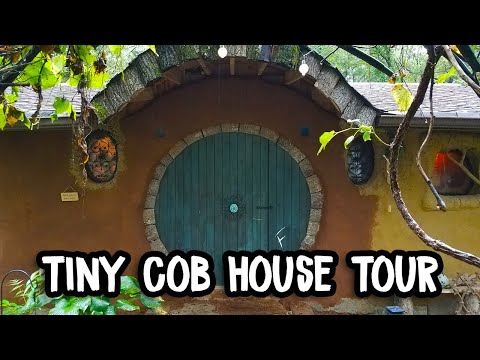 Tiny Cob House Tour - We Built This Cob Hobbit House for just $5,000