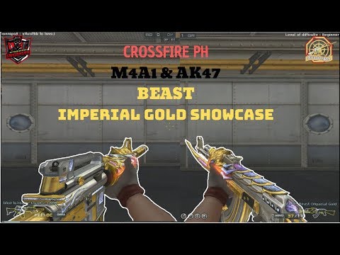 CROSSFIRE PH M4A1 & AK47 BEAST IMPERIAL GOLD SHOWCASE  + Gameplay 2019