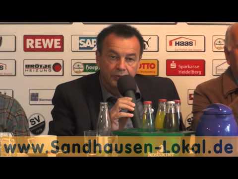 SV Sandhausen - Pressekonferenz vom 3. September 2014