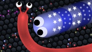 Slither.io Epic Slogoman Skin Gameplay - Destroying Longest Snakes in Slitherio!