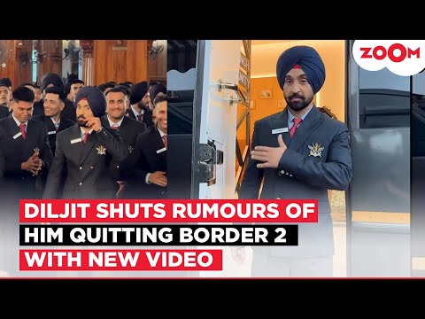 Diljit Dosanjh QUASHES rumours of quitting Border 2 with new BTS video amid Sardaar Ji 3 controversy