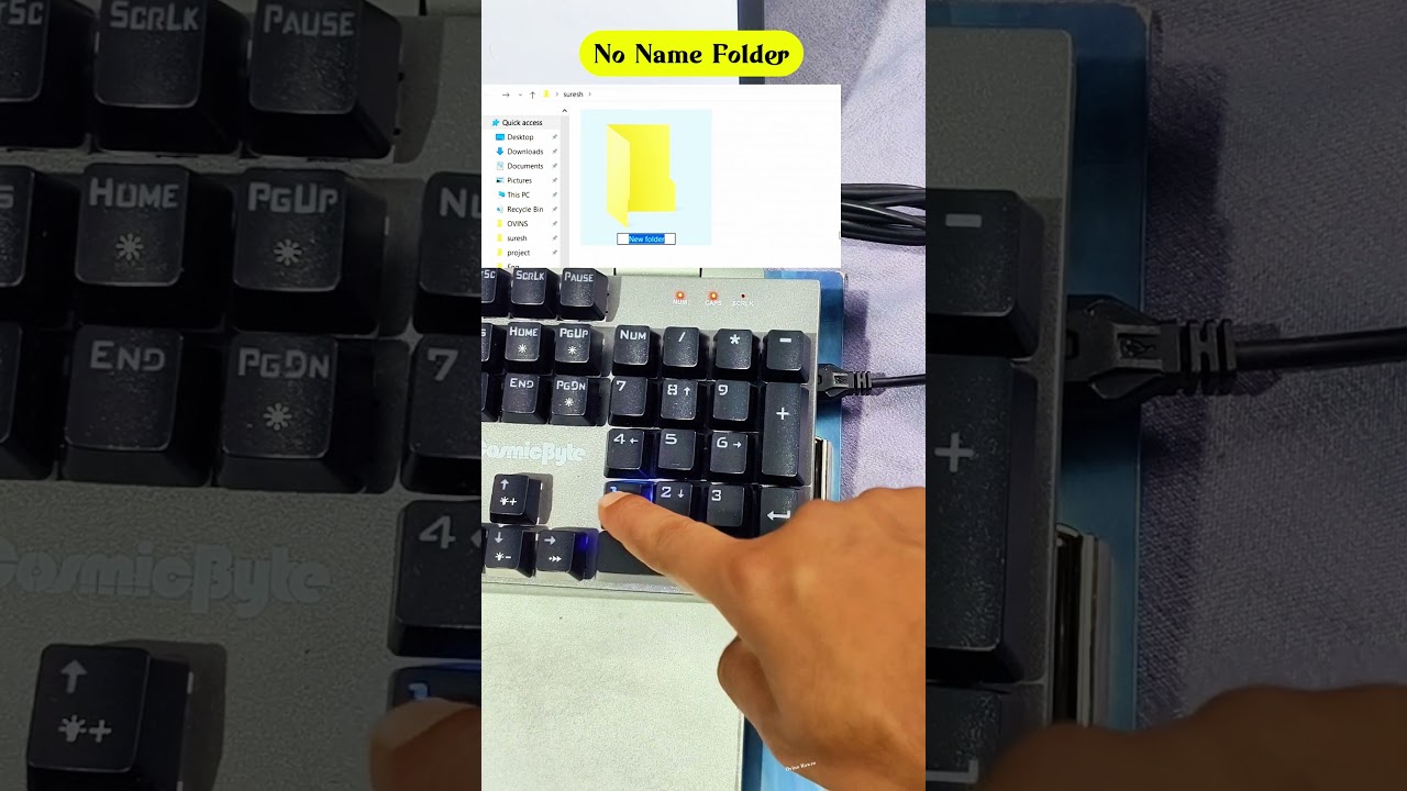 How to Create a Folder With No Name in Windows – Secret Trick Revealed #WindowsTricks #FolderHacks