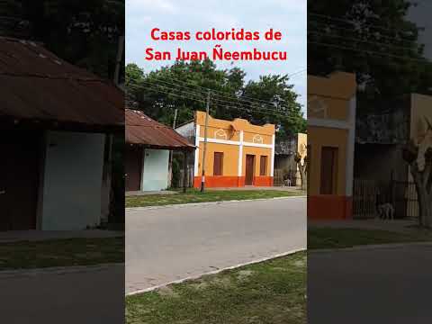 San Juan Ñeembucu casas coloridas #turismo #viajar #ñeembucu #paraguay #viviviajando92 #sanjuan