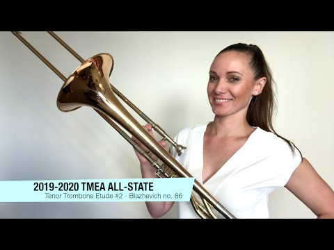 2019-2020 TMEA ALL-STATE TENOR TROMBONE ETUDE #2: Blazhevich No. 86, Performed by Lisa Chappell