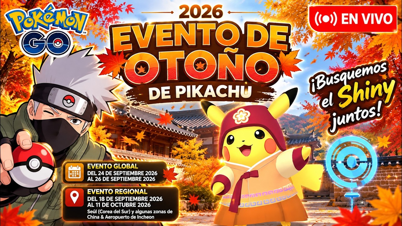 🔴 Pikachu con Hanbok Shiny ✨| Evento Exclusivo de Corea |EN VIVO Pokémon GO