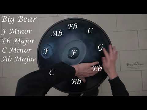 Introducing Handpan scales & chords: F Minor Tuning "Big Bear"