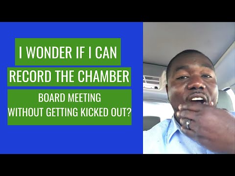 Chamber Board Meeting Behind the Scenes