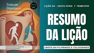 LIÇÃO DA ESCOLA SABATINA ILUSTRADA | RESUMO DA LIÇÃO | 23 DE JANEIRO | LIÇÃO 04