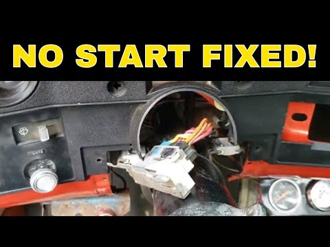 NO START PROBLEM FIXED! C10 Ignition Switch Removal And Install, HOW TO VIDEO