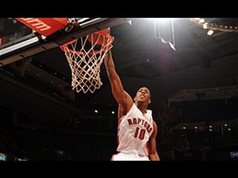 DeMar DeRozan Drives Baseline for the Flush