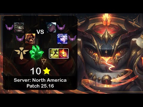 Tahm Kench Support + Brand vs Senna + Ashe - NA Master - Patch 25.16
