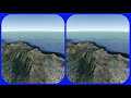 Table Mountain,  3D SBS VR video, Stereogram Magic eye video, Tour with Google Earth