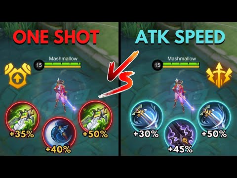 lesley one shot build vs lesley attack speed build
