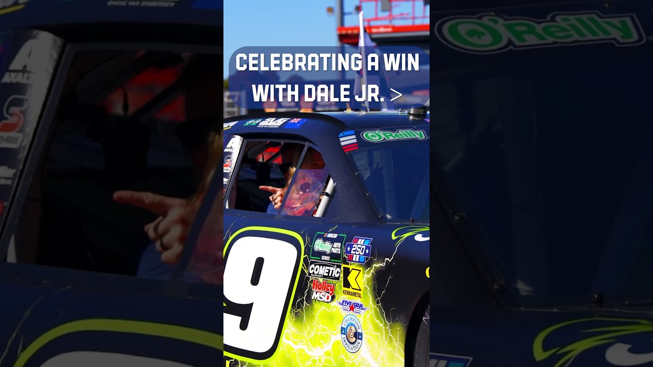 Oh to be celebrating a win with Dale Earnhardt Jr. 🥺