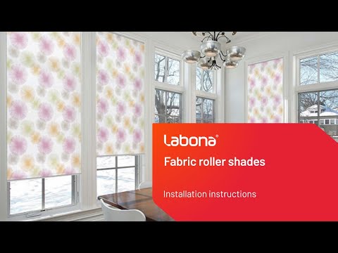 Instructions for installing fabric roller blinds