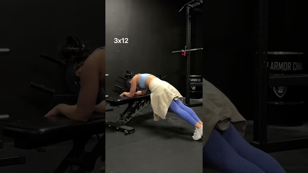 Ab workout using only a bench