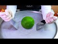 Extreme Lime Explosion Ice Cream Rolls Street Food ايسكريم رول على الصاج ليمو�