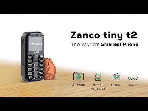 消しゴムサイズの携帯電話「Zanco tiny t2」 -																																																													ウェルテ	