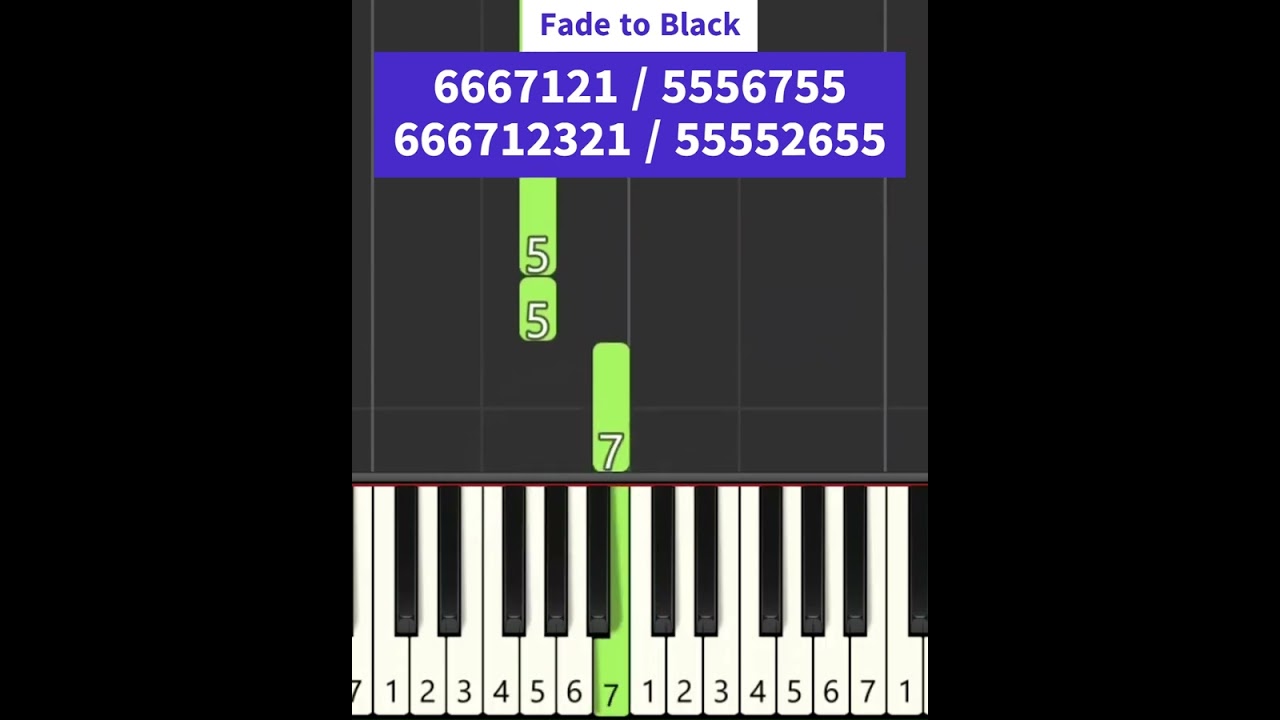 Metallica - Fade to Black / EASY Piano Tutorial