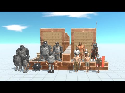 ANCIENT HUMANS AND MUTANT PRIMATES VS. 5 WALLS