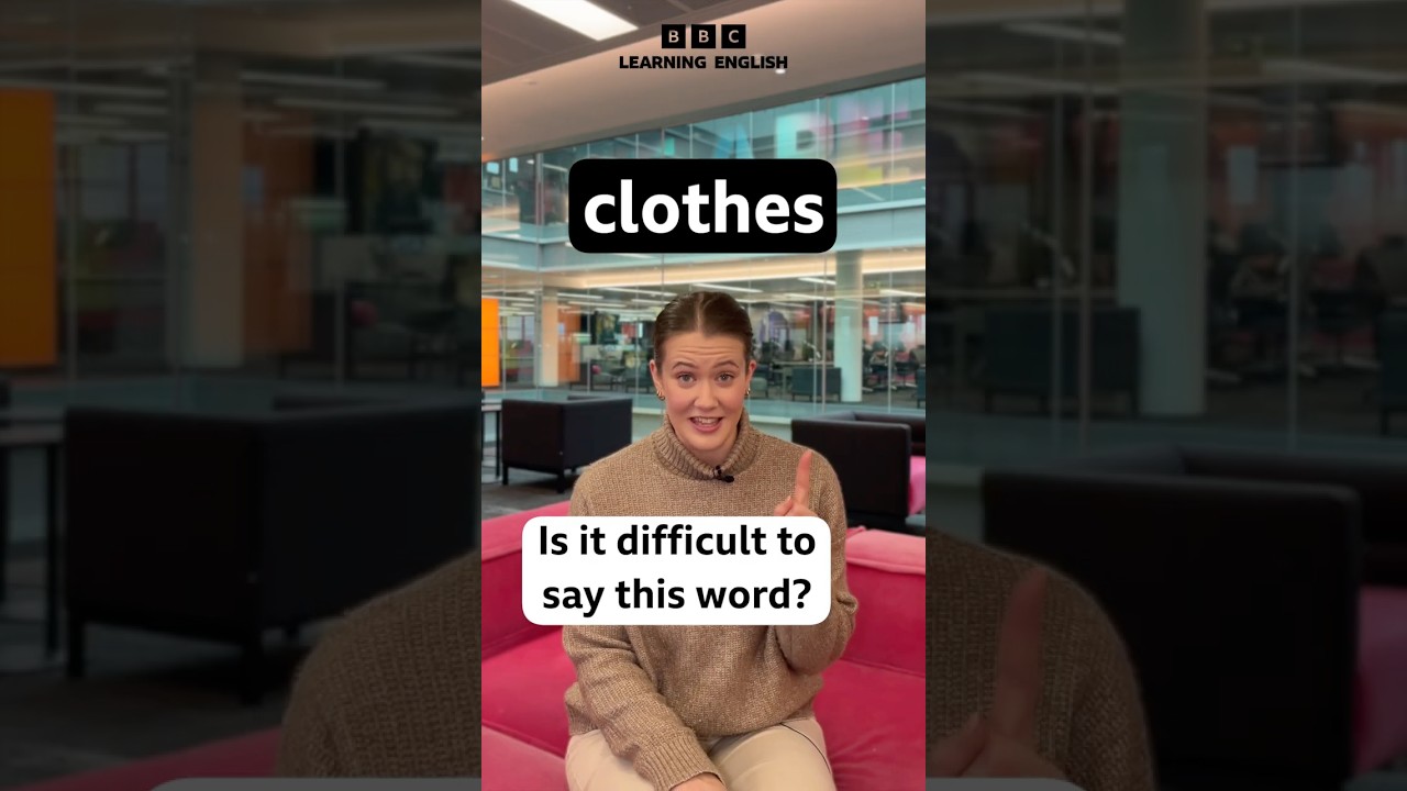 Pronunciation hack – ‘clothes’ #shorts