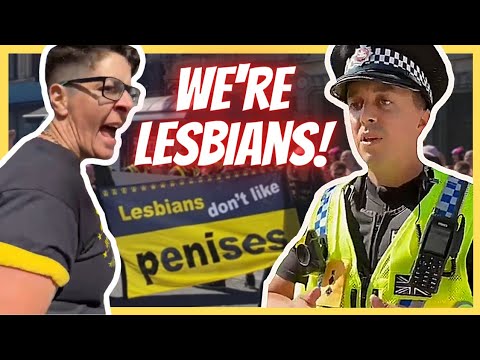 Police throw angry lesbians out of Cardiff Pride