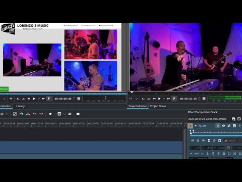 How we turn our 3 camera live stream into a music video with OBS Studio & Kdenlive