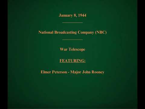 8 gennaio 1944 - NBC - War Telescope