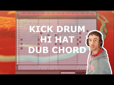 Kick drum, hi hat and dub chord, dub techno production with constraints in Ableton