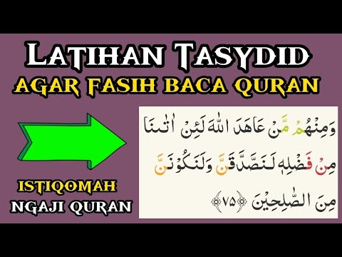 Fasih baca Quran dengan Latihan Tasydid Huruf Shofir