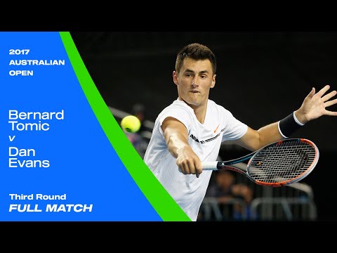 Bernard Tomic v Dan Evans Full Match | Australian Open 2017 Third Round