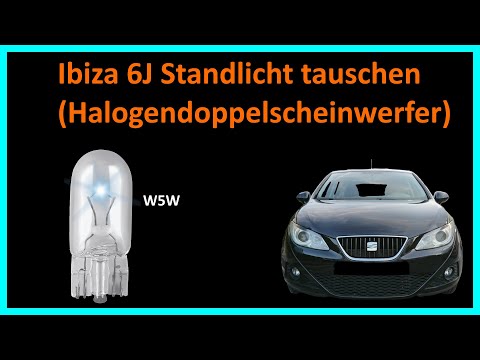 Replacing the parking lights on an Ibiza 6J (halogen dual headlights)