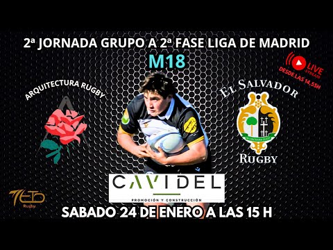 2ª Jornada del Grupo A de la 2ª Fase de la Liga de Madrid ARQUITECTURA RUGBY Vs CAVIDEL SALVADOR M18