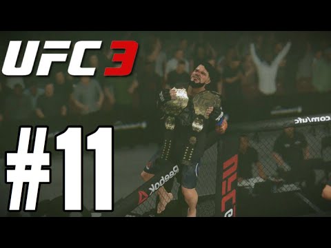 UFC 3 Middleweight Career Mode Walkthrough Part 11 - THE SUPERFIGHT!