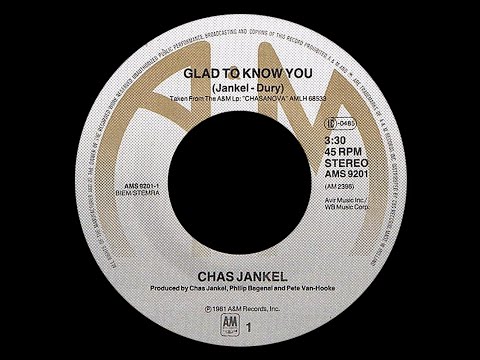 Chaz Jankel ~ Glad To Know You 1982 Funky Purrfection Version