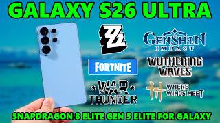 Gaming test - Samsung Galaxy S26 Ultra with Snapdragon 8 Elite Gen 5 for Galaxy!