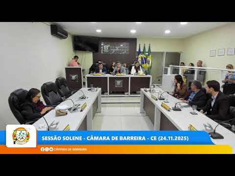 Sessão Ordinária - Câmara de Barreira - CE (18.11.2025)