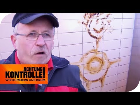 Ekelhaft! Braune "Kunst" an Toilettenwand! Wer macht so etwas? | Achtung Kontrolle | kabel eins