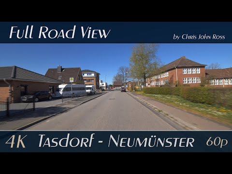 Tasdorf - Neumünster, Germany: Trimelkel, Olenhof, Am Kamp, Stoverweg, Stoverseegen - 4K (2160p/60p)