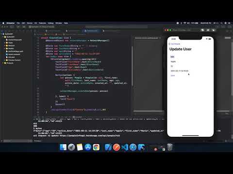SwiftUI 2 CRUD Operations with REST API | Free Source code