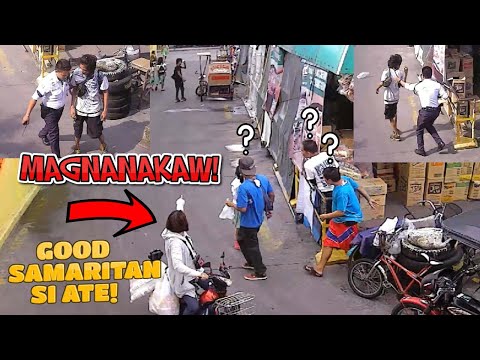 Mga Magnanakaw huli sa CCTV muntik pang mabaril