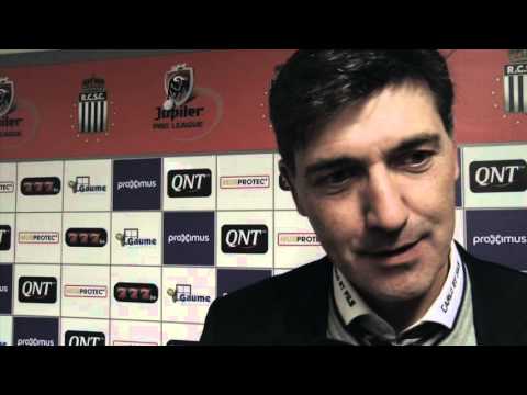 Felice Mazzu après R.Charleroi S.C - KRC Genk