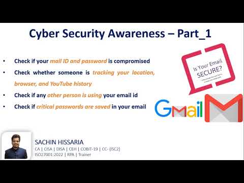 Check if your Gmail is Hacked or Not Cyber Security Awareness – Part 1 SACHIN HISSARIA