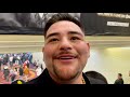 ANDY RUIZ IMMEDIATE REACTION TO CANELO KNOCKING OUT CALEB PLANT