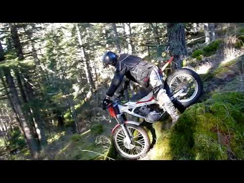 KTM FREERIDE first ride. In trials country ! Jan 2018